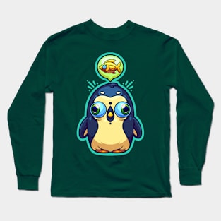 Hungry Penguin Long Sleeve T-Shirt